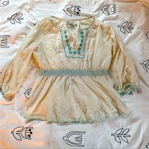 Old navy top with flowers